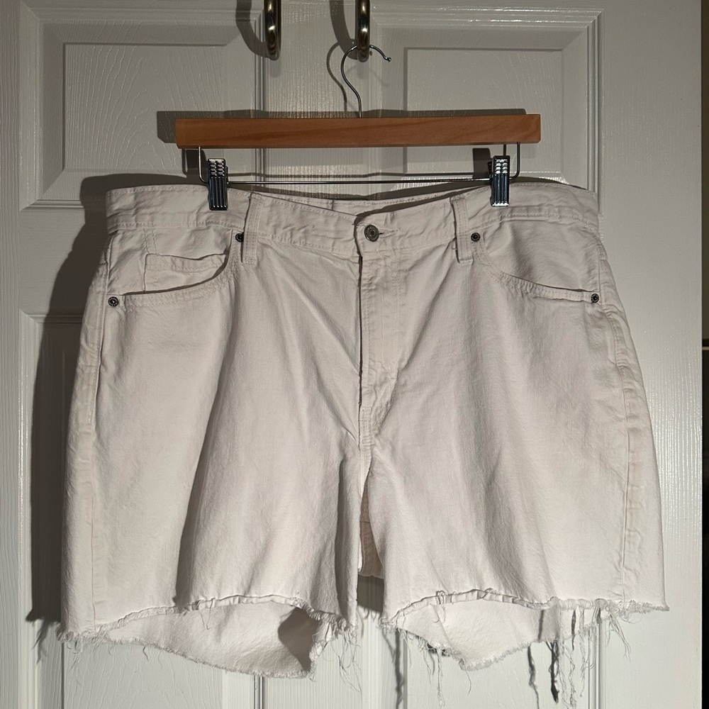 OLD NAVY White Cutoff Denim Shorts